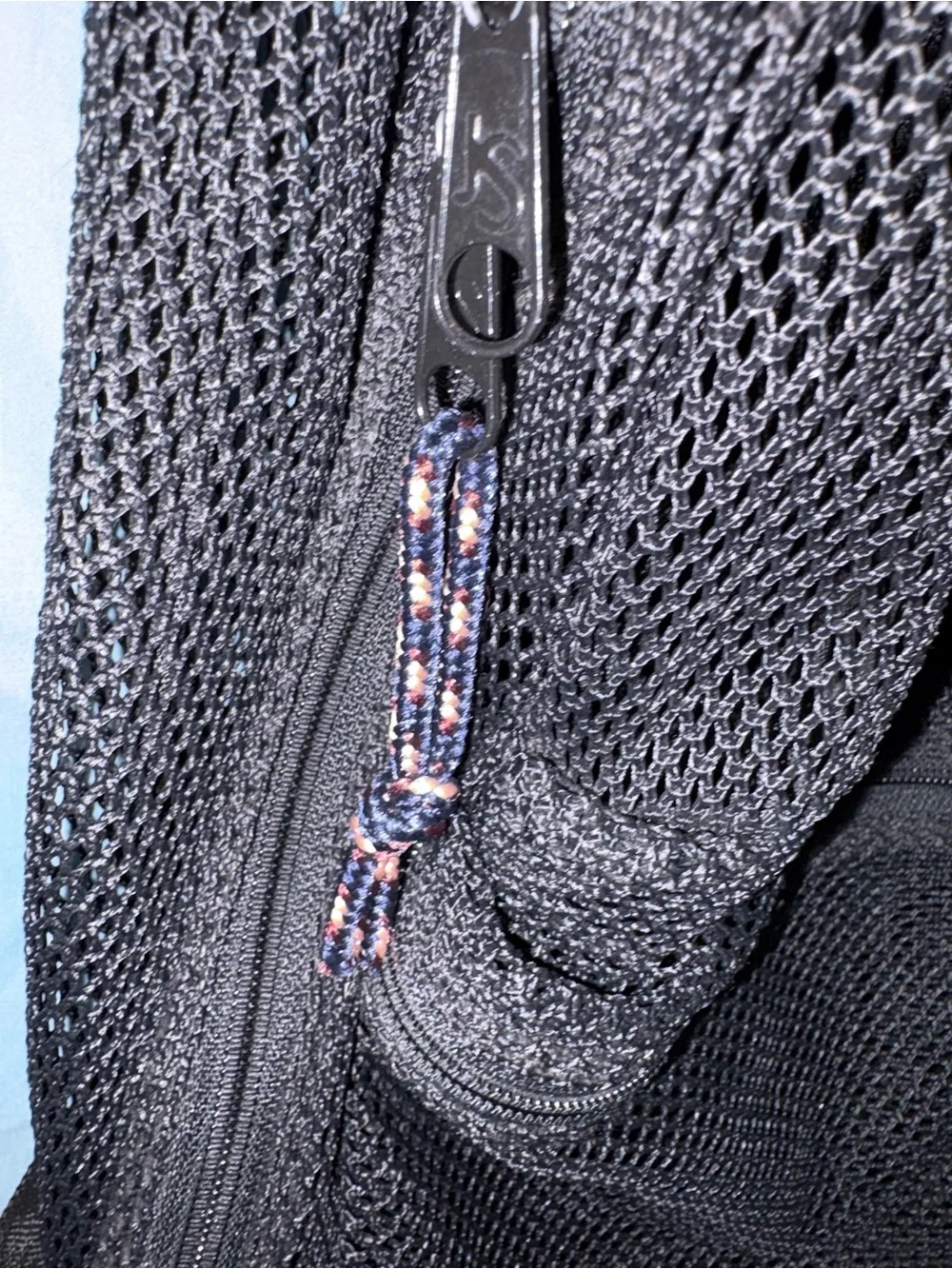 Vintage 90s Jasport Black Mesh Backpack with Front Pocket